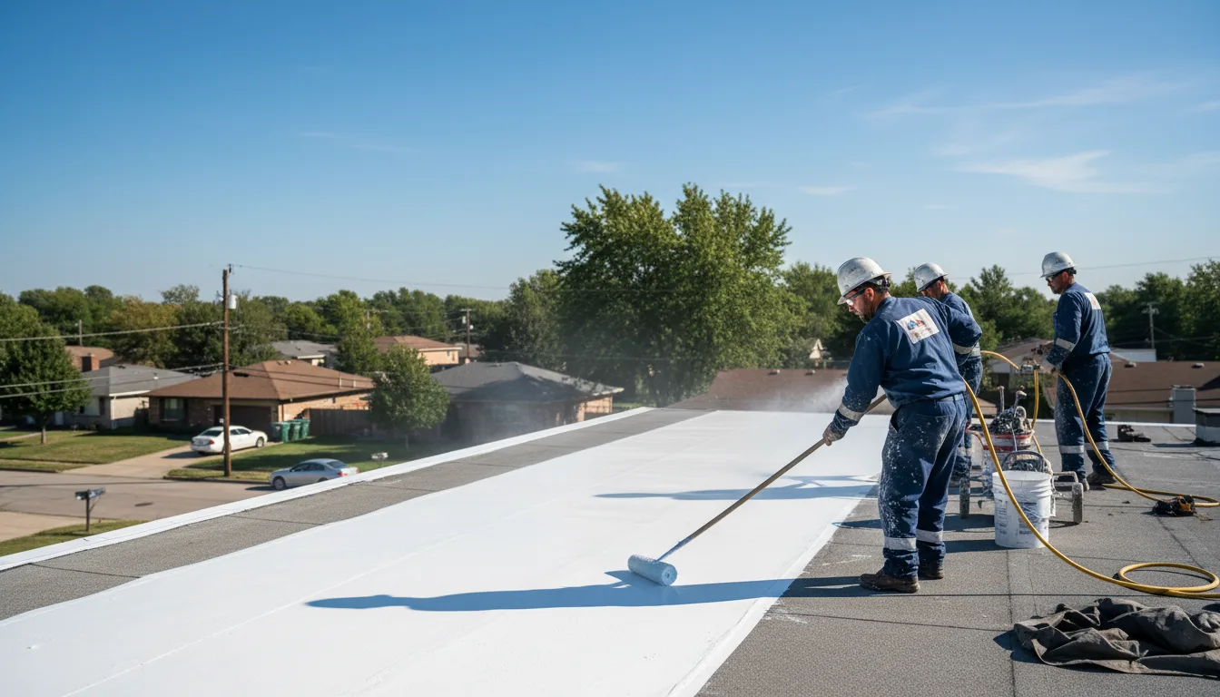 Commercial roof coating in Hockley, TX near me